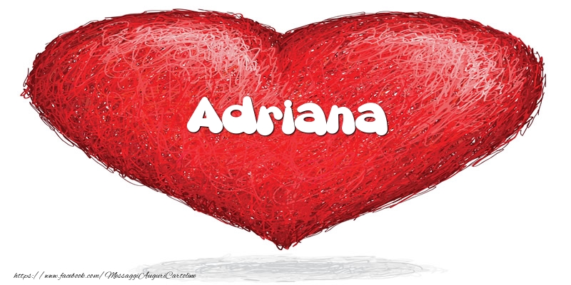 Cartoline d'amore -  Adriana nel cuore