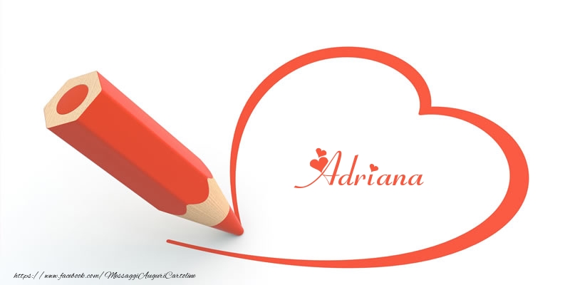 Cartoline d'amore -  Cuore per Adriana!