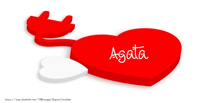 Cartoline d'amore - Cuore | Love Agata