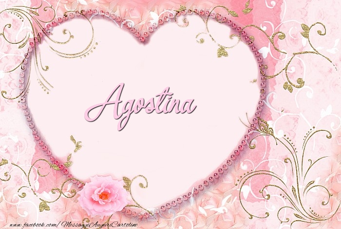 Cartoline d'amore - Cuore & Fiori | Agostina