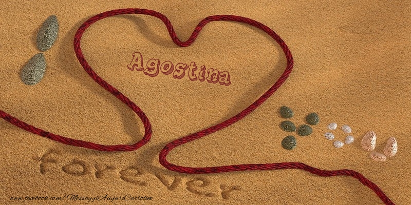 Cartoline d'amore - Agostina I love you, forever!