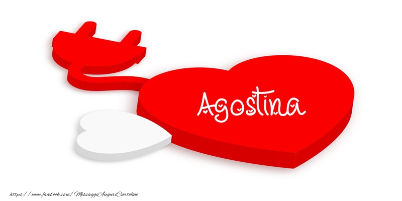 Cartoline d'amore - Cuore | Love Agostina