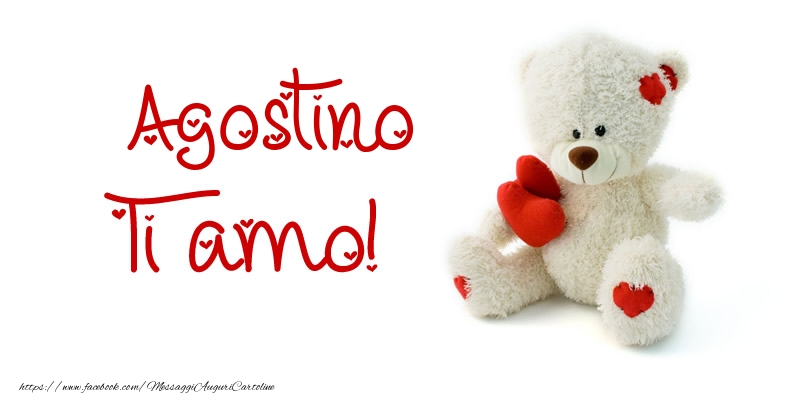 Cartoline d'amore - Animali & Animazione & Cuore & Orsi | Agostino Ti amo!