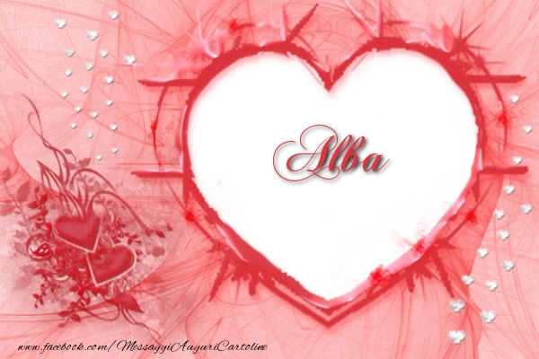 Cartoline d'amore - Cuore | Amore Alba