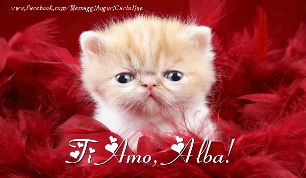 Cartoline d'amore - Ti amo, Alba!