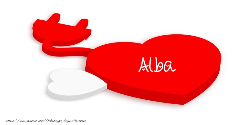 Cartoline d'amore - Cuore | Love Alba