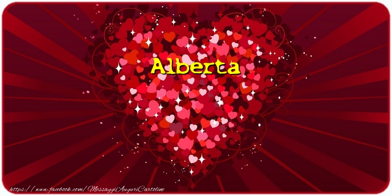 Cartoline d'amore - Cuore | Alberta