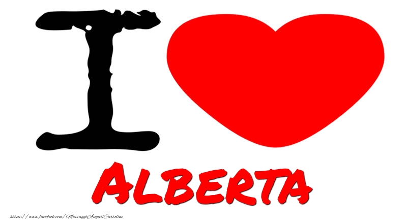 Cartoline d'amore - Cuore | I Love Alberta