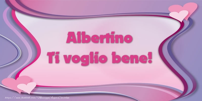 Cartoline d'amore - Cuore | Albertino Ti voglio bene!