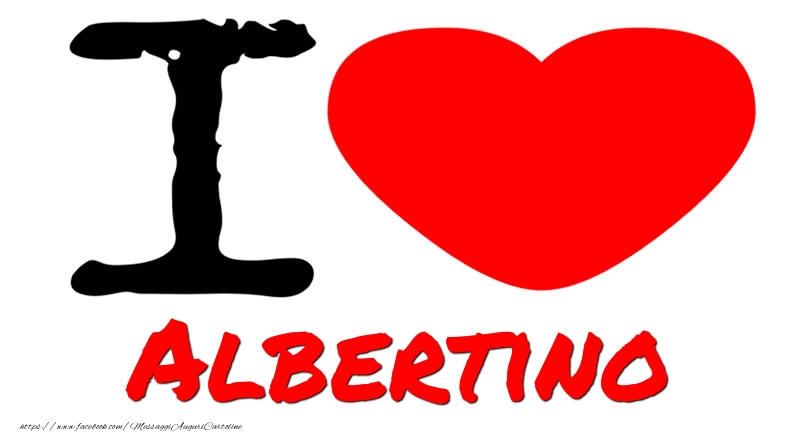 Cartoline d'amore - Cuore | I Love Albertino
