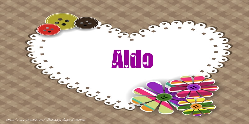 Cartoline d'amore -  Aldo nel cuore!