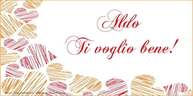 Cartoline d'amore - Cuore | Aldo Ti voglio bene!