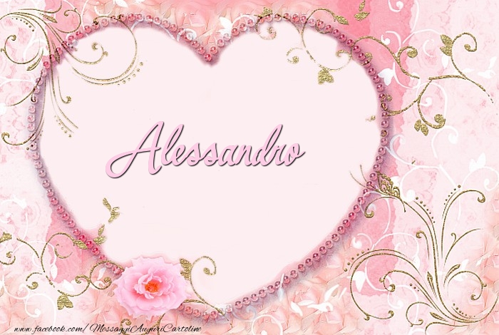 Cartoline d'amore - Cuore & Fiori | Alessandro