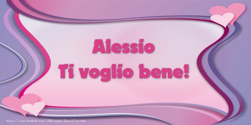 Cartoline d'amore - Cuore | Alessio Ti voglio bene!