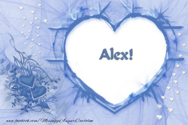 Cartoline d'amore - Cuore | Love Alex