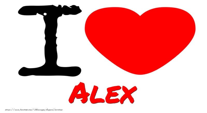 Cartoline d'amore - Cuore | I Love Alex