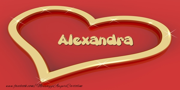 Cartoline d'amore - Cuore | Love Alexandra