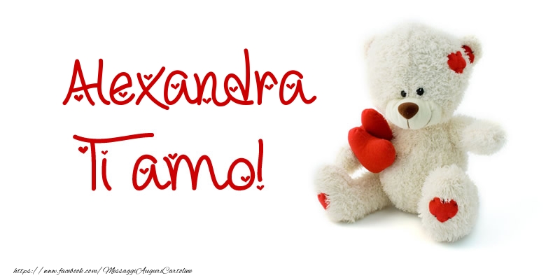 Cartoline d'amore - Animali & Animazione & Cuore & Orsi | Alexandra Ti amo!