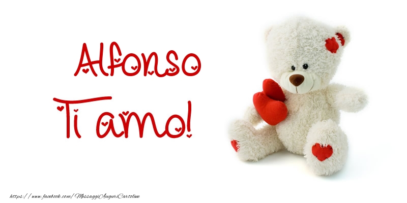 Cartoline d'amore - Animali & Animazione & Cuore & Orsi | Alfonso Ti amo!