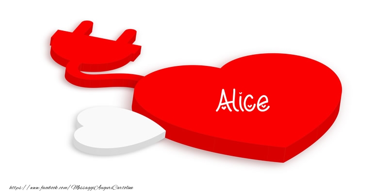 Cartoline d'amore - Cuore | Love Alice