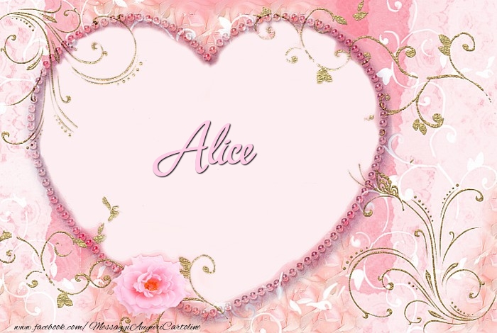 Cartoline d'amore - Cuore & Fiori | Alice
