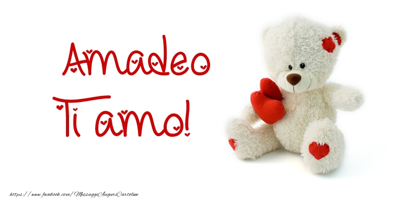 Cartoline d'amore - Animali & Animazione & Cuore & Orsi | Amadeo Ti amo!