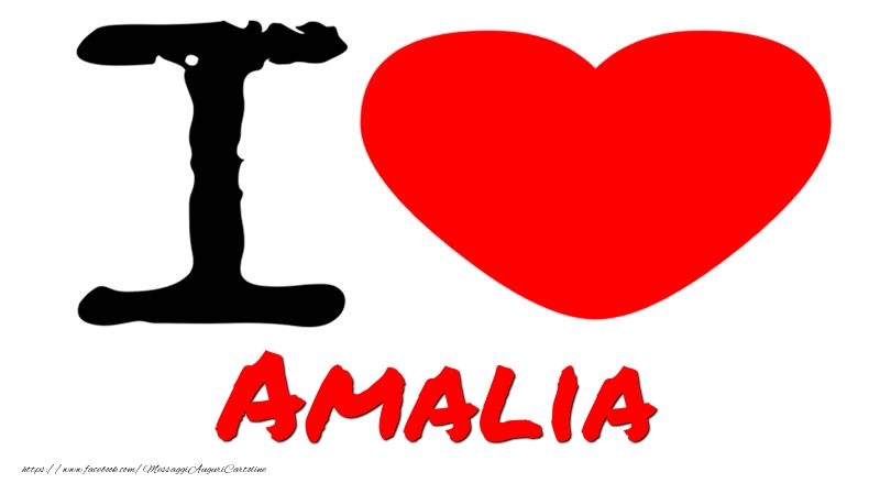 Cartoline d'amore - Cuore | I Love Amalia