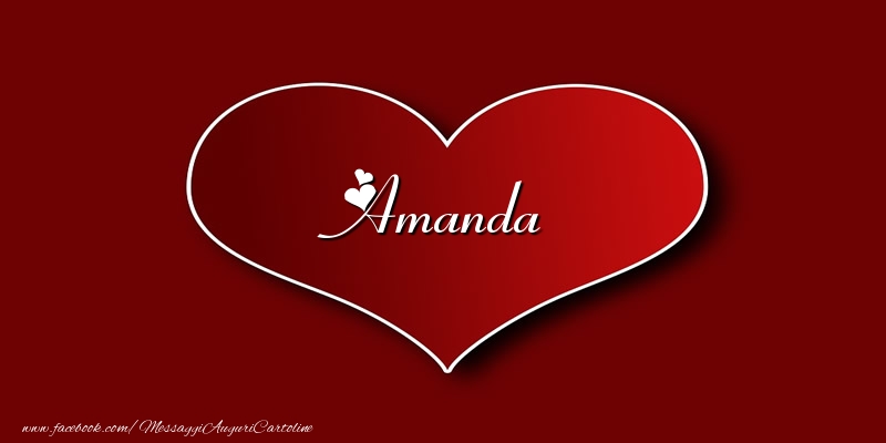 Cartoline d'amore - Cuore | Amore Amanda