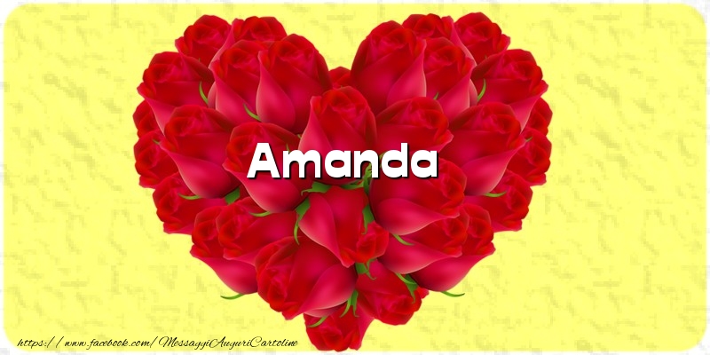 Cartoline d'amore - Cuore | Amanda