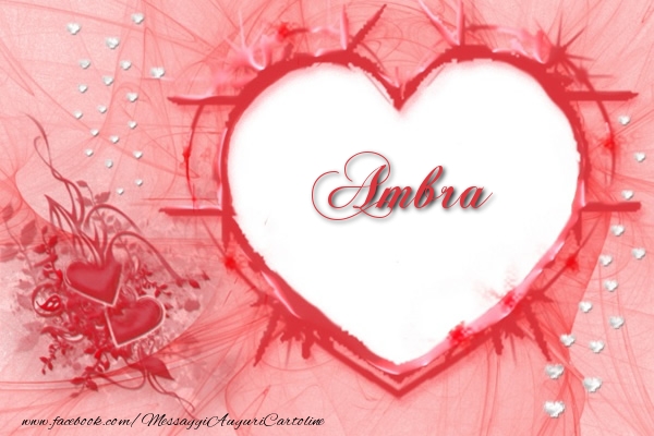 Cartoline d'amore - Cuore | Amore Ambra