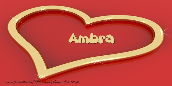 Cartoline d'amore - Cuore | Love Ambra