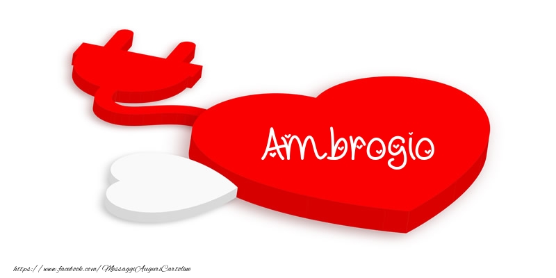 Cartoline d'amore - Cuore | Love Ambrogio