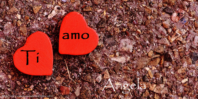 Cartoline d'amore - Cuore | Ti amo Angela