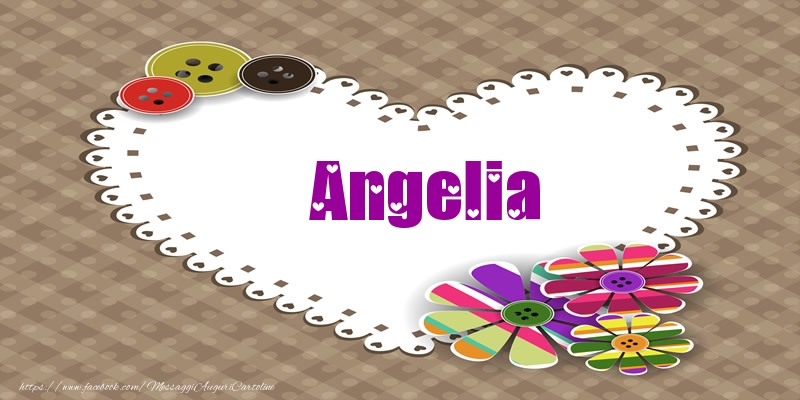 Cartoline d'amore -  Angelia nel cuore!