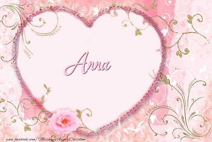 Cartoline d'amore - Cuore & Fiori | Anna