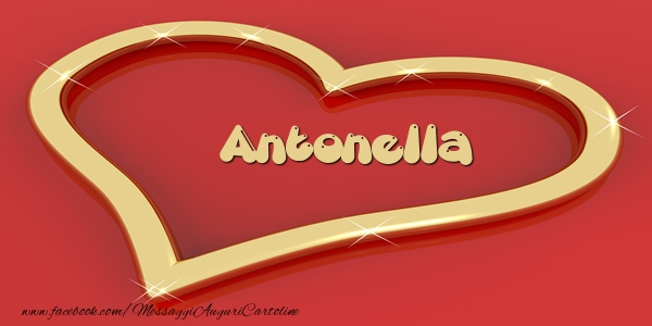 Cartoline d'amore - Cuore | Love Antonella