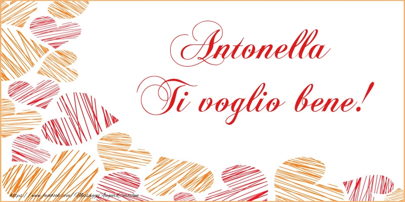 Cartoline d'amore - Cuore | Antonella Ti voglio bene!