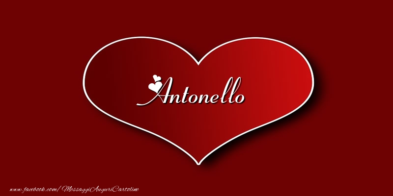 Cartoline d'amore - Amore Antonello