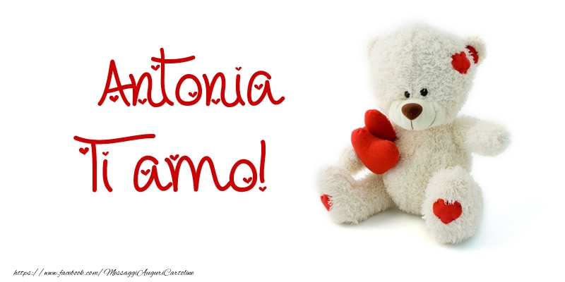 Cartoline d'amore - Animali & Animazione & Cuore & Orsi | Antonia Ti amo!