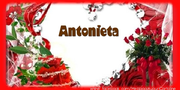 Cartoline d'amore - Cuore & Fiori & Mazzo Di Fiori | Love Antonieta!