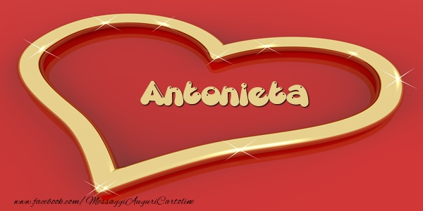 Cartoline d'amore - Cuore | Love Antonieta