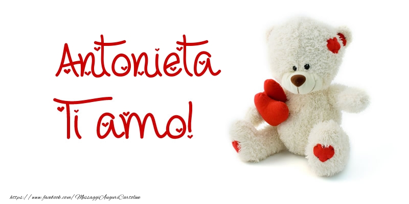 Cartoline d'amore - Animali & Animazione & Cuore & Orsi | Antonieta Ti amo!