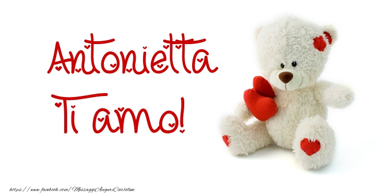 Cartoline d'amore - Animali & Animazione & Cuore & Orsi | Antonietta Ti amo!