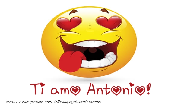 Cartoline d'amore - Ti amo Antonio!