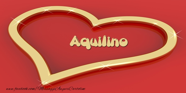 Cartoline d'amore - Cuore | Love Aquilino