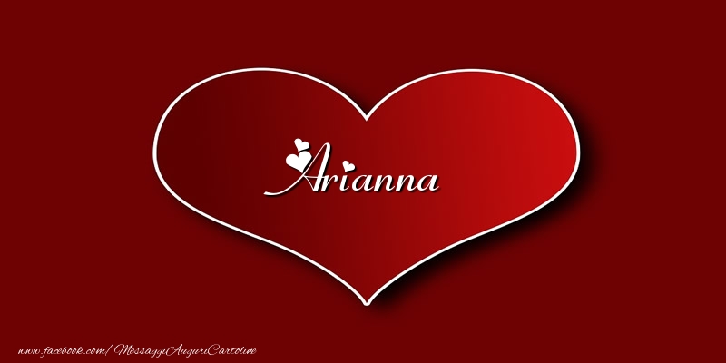 Cartoline d'amore - Cuore | Amore Arianna