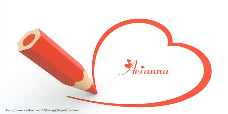 Cartoline d'amore -  Cuore per Arianna!