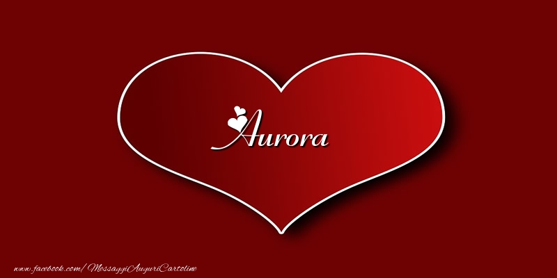 Cartoline d'amore - Amore Aurora