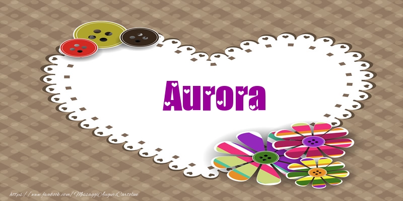 Cartoline d'amore -  Aurora nel cuore!