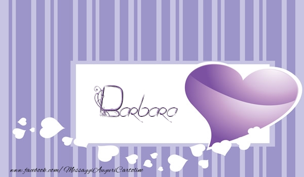 Cartoline d'amore - Cuore | Love Barbara
